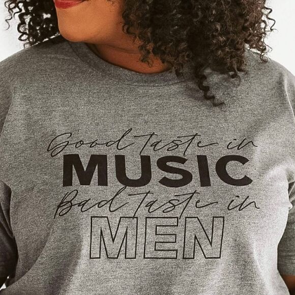 Plus Size Good Taste In Music Graphic T-Shirt - Picture 2 of 2
